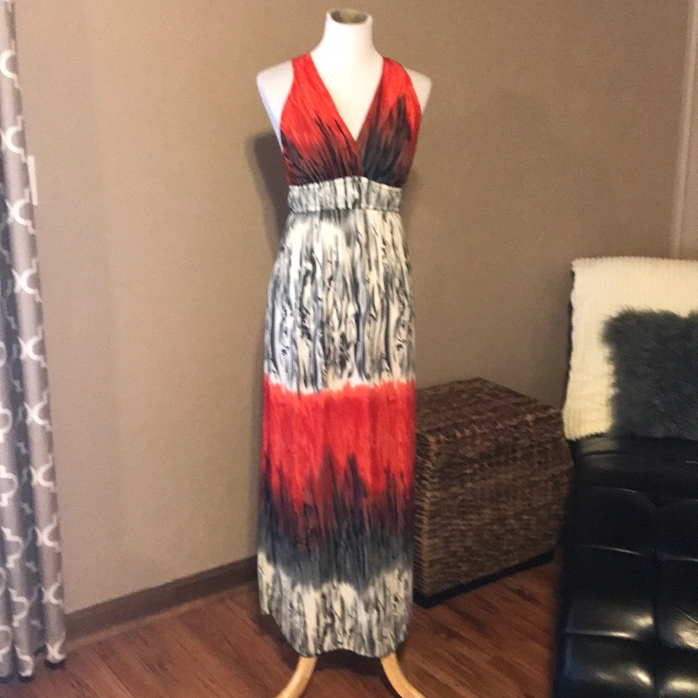 Silky feel maxi dress